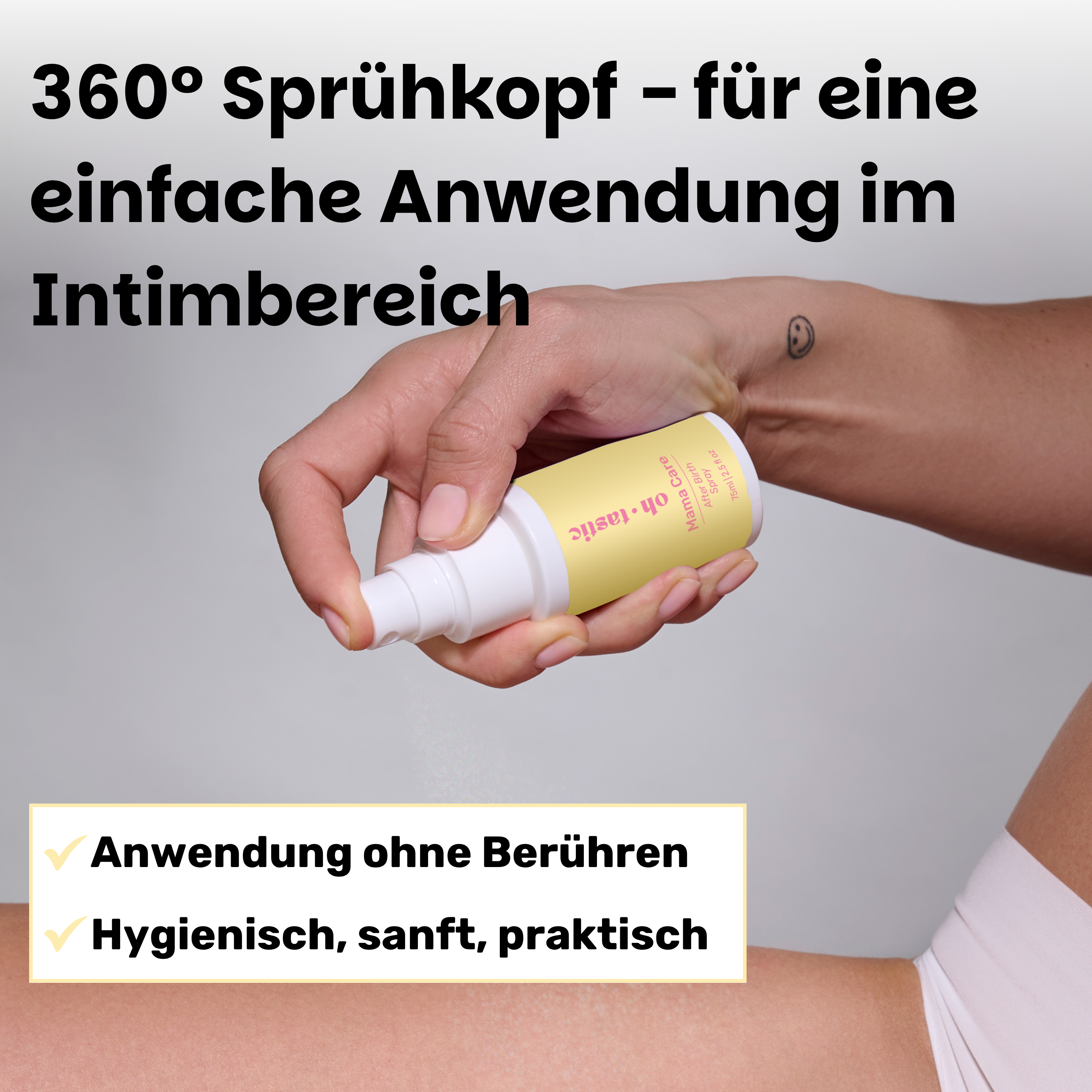 ohtastic Wochenbett Regenerationsspray Anwendung